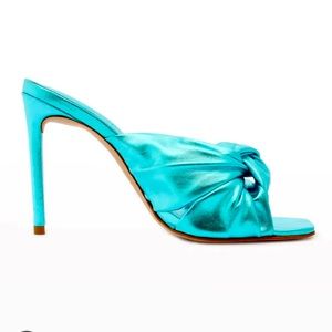 NWT Schutz Mindy Sandal in Metallic Blue/Azul/6.5